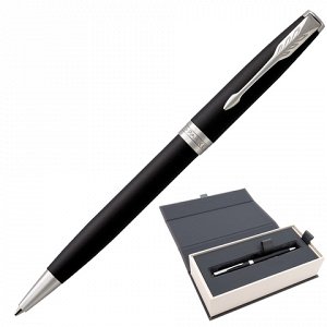 Ручка шариковая PARKER Sonnet CT, корпус черный лак, латунь,