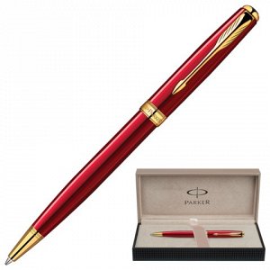 Ручка шариковая PARKER Sonnet Lacquer GT, корпус красный лак