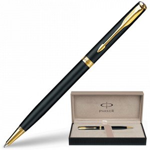 Ручка шариковая PARKER Sonnet Matte Black Slim GT корпус мат