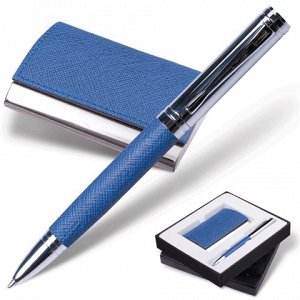 Набор GALANT "Prestige Collection": ручка, визитница, синий