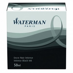 Чернила WATERMAN (Франция) 50 мл, S0110710, черные