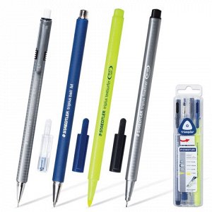 Набор STAEDTLER, ручка капиллярная, ручка шариковая, каранда