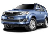 Коврик в багажник с отверстием под крепление 3-его ряда Toyota Fortuner (2005 - 2015)