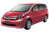 Коврик в багажник ( большой, при сложенном 3 ряде) Toyota Isis 2WD+4WD (09.2004 - 2013 - 2017)