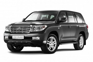 Коврик в багажник (большой при сложенном 3 ряде) 7 мест Toyota Land Cruiser 200 (2007-2020)