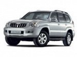 Ковры салонные Toyota Land Cruiser Prado 120, 125 (2 ряд цельный) (2002 - 2009) левый руль  только водительский