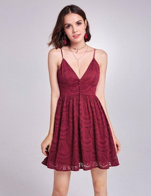 Красное короткое платье бебидол