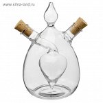 Бутыль 2 в 1 для соусов и масла &quot;Фьюжн. Капля&quot;: 200 мл, 30 мл, 12,5х8х7 см
