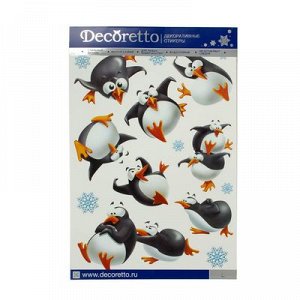 Наклейки Decoretto "Пингвины на льду" 35х50 см 1818660