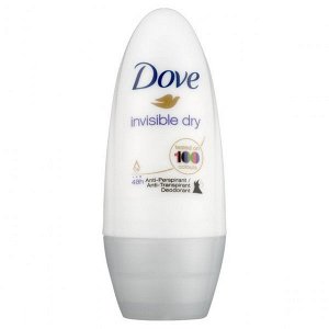 Dove Дезодорант ролик не оставляет белых следов на одежде и защищает от пота на 48 часов Дав Invisible Treadstone 50 мл