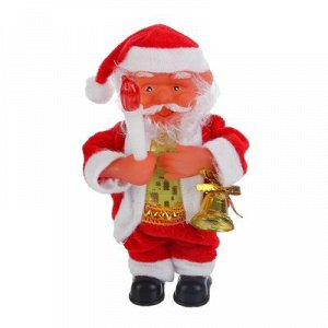 Дед Мороз, со свечой и колокольчиком, английская мелодия