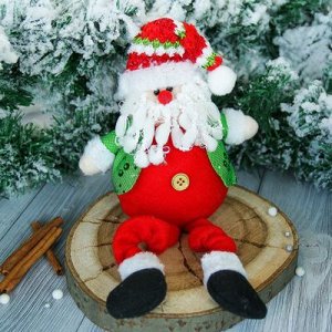 Мягкая игрушка "Дед Мороз" в пиджаке 9*37 см