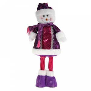 Мягкая игрушка "Снеговик в цветном наряде"