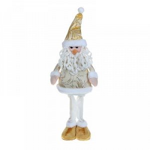 Мягкая игрушка "Дед Мороз" (узорное золотое платье)