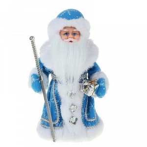Дед Мороз "Шик", в голубой шубе со снежинкой, русская мелодия