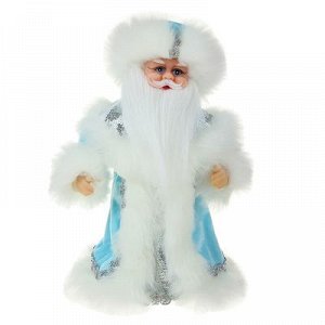 Дед Мороз "Шик", в голубой шубе, с фонарём, русская мелодия