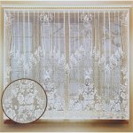 Штора кухонная арт.05С6017-Г50 цв белый ш290*в170см, 100% п/э (шторная лента)