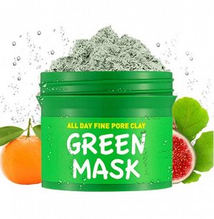 Scinic Маска для лица с глиной для сужения пор All Day Fine Pore Clay Green Mask