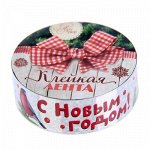Клейка лента голография &quot;Снегири&quot;, 1,5 х10 м.