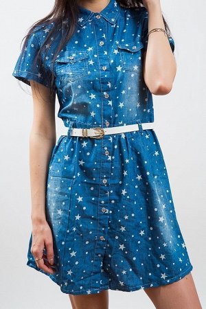 Платье женское джинс STOLNIK ST-01 +ремень