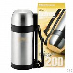Термос с металлической колбой 1.2 л Pearl Metal HB-2426