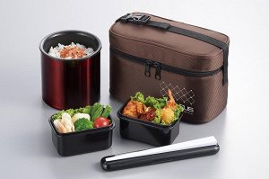 Термос для еды с сумкой F-2450