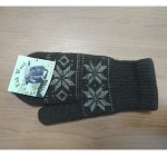 Варежки детские, овечья шерсть