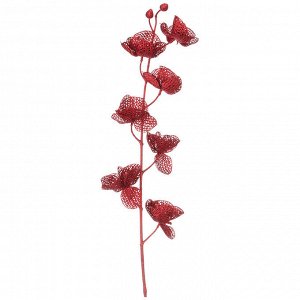 Изделие декоративное "орхидея" длина=85см. красный (кор=100шт.)