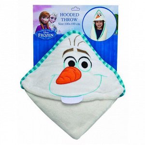 Плед с капюшоном "Frozen" (Холодное сердце) - Olaf, размер 100х100 см