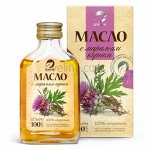 Масло льняное с маральим корнем, 100 мл  (с экстрактом левзеи)