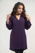 Туника 465. Фиолетовый. Блузочная ткань