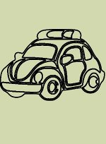 Трафарет A5 &quot;Полицейский автомобиль&quot;