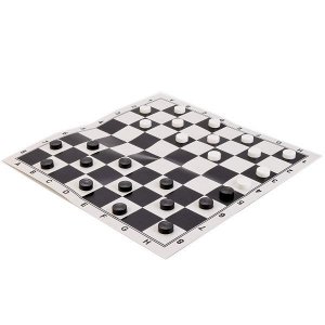 4690590121207 Настольная игра шашки в пакете с хэдером малого формата. Умные игры в кор.30шт