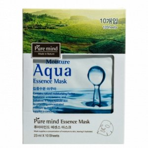 Маска для лица PURE MIND Moisture Aqua Essence Mask с гиалуроновой кислотой