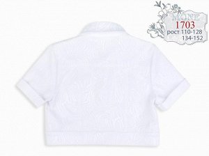 жакет-жакард коттон стрейч, укороченный, декор Микки