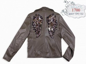 курточка кожа искусственная, декор крылья