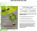 «Entel» Snail Gold Mask Pack