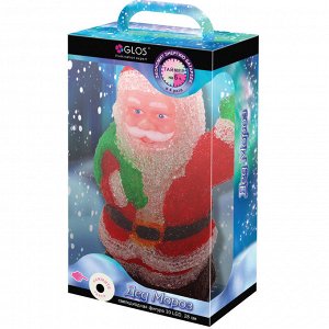 Акриловая светодиодная фигура "Дед Мороз", 28 см.