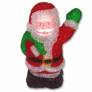 Акриловая светодиодная фигура "Дед Мороз", 28 см.