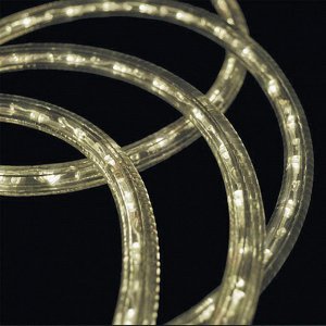 Электрогирлянда Светодиодный шнур 5 м,100 син.св-в,вкл25 хол белых сверк LED,внутр и снаруж,до 10 шн