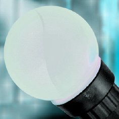 Электрогирлянда Светодиодные лампы, 10 шт., 10 х 5 холодных белых LED, 5 м, для исп снар и внутр пом