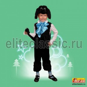 Артемон Забавный карнавальный костюм для любого костюмированного праздника в детском саду, на новый год и прочих мероприятий. В комплет входит маска в форме сабаки, жилет, бриджи, бант и манжеты.