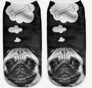 Носки с рисунком собаки цвет НА ФОТО