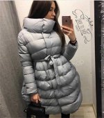 Удлиненная теплая куртка