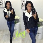 Осенняя куртка с откидным воротом