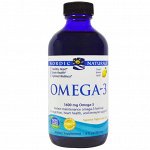 Nordic Naturals, Омега-3 с лимонным вкусом, 8 жидких унций (237 мл)