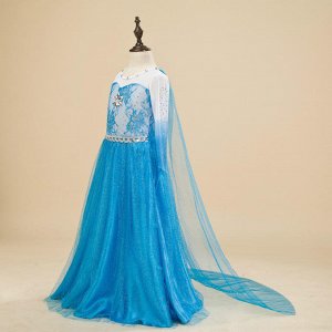 платье Эльзы с длинным шлейфом