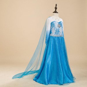 платье Эльзы с длинным шлейфом