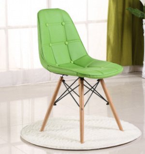 стул кожа PU зеленый/ножки дерево