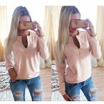 Лонгслив розовый